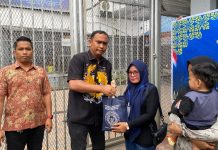 Tebar Kebaikan, Rutan Tanjung Pura Kembali Salurkan Bantuan Sosial Secara Rutin