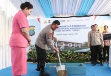 Kapolda Sumut Letakkan Batu Pertama Rusun Polres Tapteng, 6 Bulan Rampung