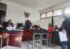 Sidang lanjutan Perbuatan Cabul, Kuasa Hukum Terdakwa Serahkan Nota Perlawanan Hukum Kepada Majelis PN Pancur Batu.