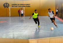 Rutan Tanjung Pura Semarakkan HUT Republik Indonesia ke-81 dengan Pertandingan Futsal Antar Pegawai