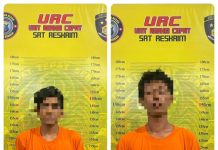 Curi Ratusan Meteran Air Milik PUTR Sergai, Dua Pemuda Diringkus Tim URC Polres Sergai