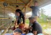 Penaburan Tahap Kedua , Rutan Tanjung Pura Sukses Tabur 2000 Benih Ikan Lele di Lahan Ketahanan Pangan