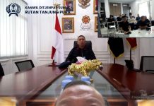 Rutan Tanjung Pura Ikuti Via Zoom Paparan Sop Pengamanan Razia Gabungan Pemasyarakatan Oleh Komandan Pasukan Brimob I Sumatera Utara