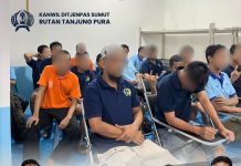 Rutan tanjung pura Gelar Cek Kesehatan Gratis (CKG) dan Rontgen DadaBagi Warga Binaan Cegah Penyakit Menular